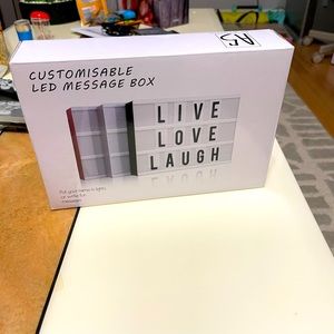 Light Box with Letters